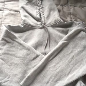 Plain gray winter hoddie
